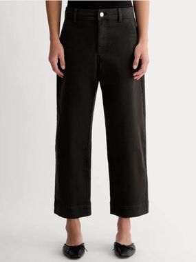 Everlane Cropped Straight Leg Utility Pant Size 4 (27) Black